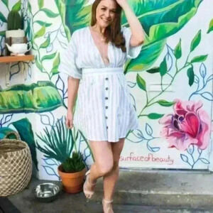 NWOT Semi-sheer swimsuit cover